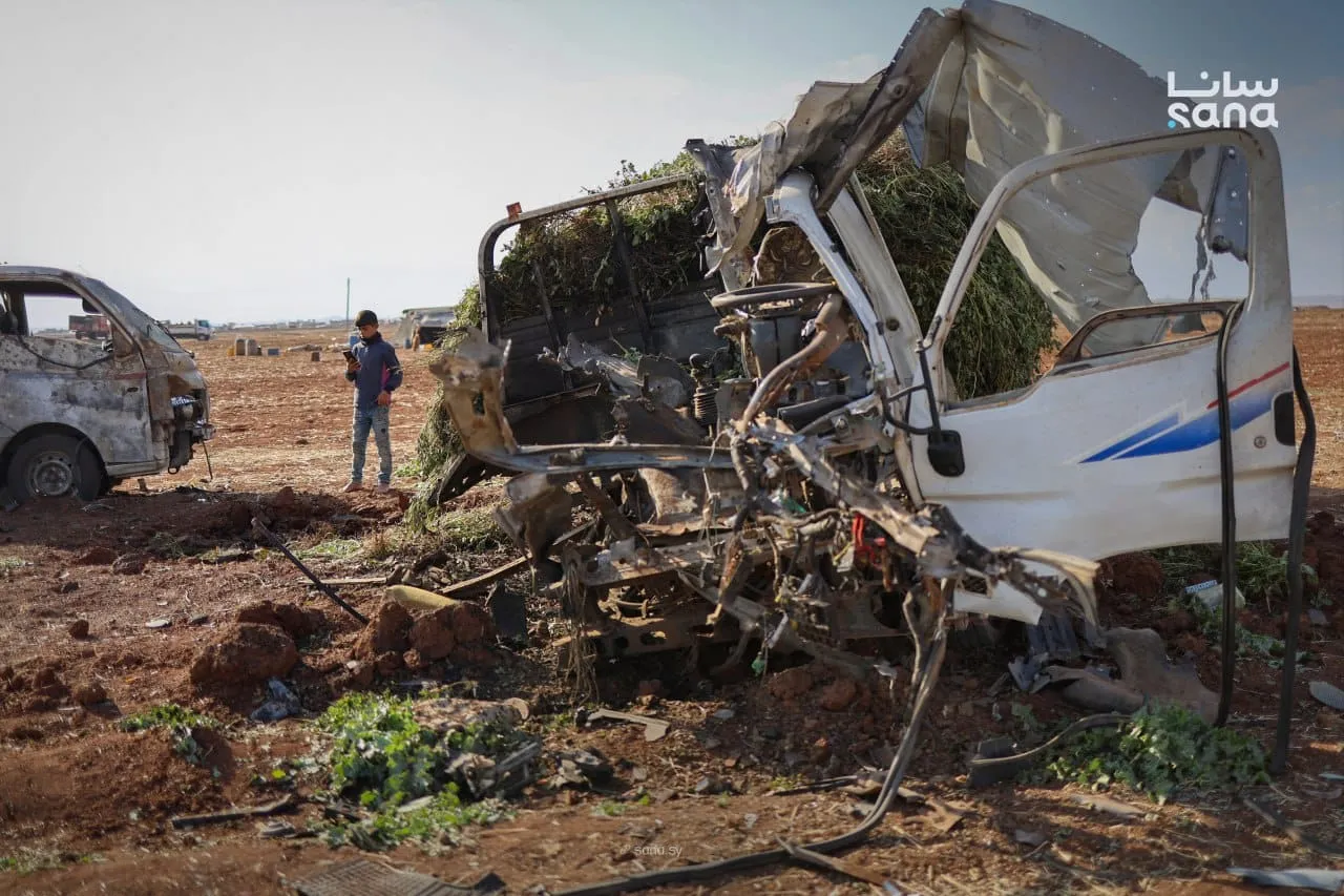 جرحى مدنيون بانفجار لغم من مخلفات النظام البائد بريف حماة